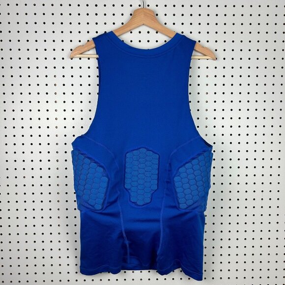 Nike Pro Combat Mens Size XL Compression Tank Top Padded Training Blue Workout - Picture 4 of 6